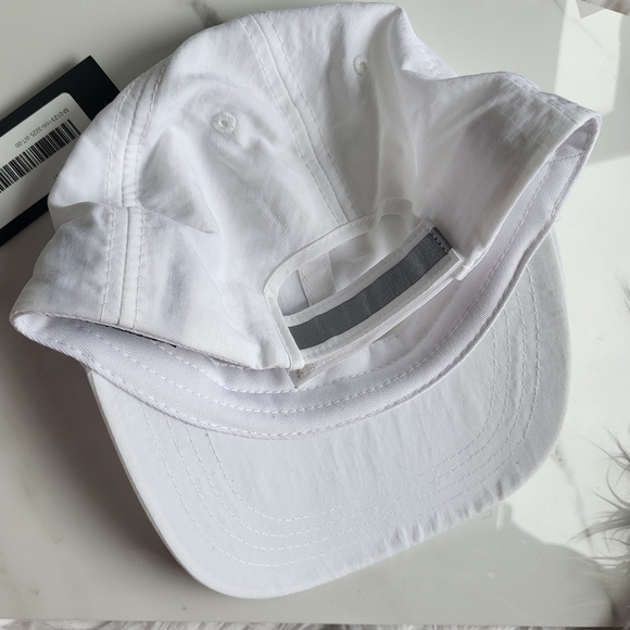 OVO Nylon White Sports Cap Adjustable Reflective Strap Hat - Picture 3 of 8